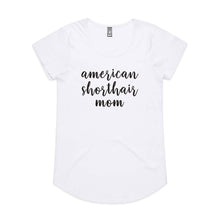 Load image into Gallery viewer, Breed Specific Cat Mom (thick cursive) Ladies T-Shirt