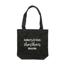 Load image into Gallery viewer, Breed Specific Cat Mom (thick cursive) Luxe Tote Bag