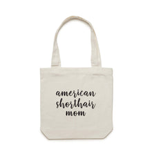 Load image into Gallery viewer, Breed Specific Cat Mom (thick cursive) Luxe Tote Bag
