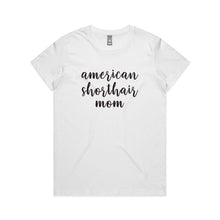 Load image into Gallery viewer, Breed Specific Cat Mom (thick cursive) Classic T-Shirt