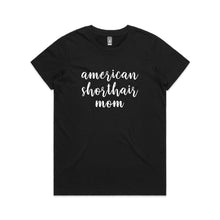 Load image into Gallery viewer, Breed Specific Cat Mom (thick cursive) Classic T-Shirt