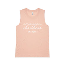 Load image into Gallery viewer, Breed Specific Cat Mom (thin cursive) Ladies Tank