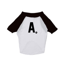 Load image into Gallery viewer, Personalised Letter Dog Raglan Tee