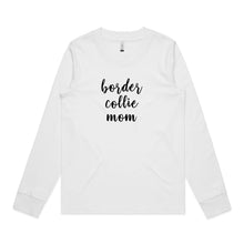 Load image into Gallery viewer, Breed Specific Dog Mom (thick cursive) Long Sleeve T-Shirt