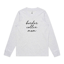 Load image into Gallery viewer, Breed Specific Dog Mom (thin cursive) Long Sleeve T-Shirt