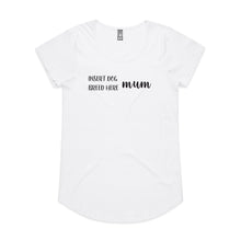 Load image into Gallery viewer, Pug Mum Breed Illustration Ladies T-Shirt