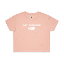 Load image into Gallery viewer, Beagle Mum Breed Illustration Crop T-Shirt