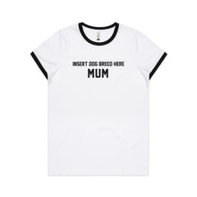 Load image into Gallery viewer, Dachshund Mum Breed Illustration Ringer T-Shirt