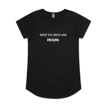 Load image into Gallery viewer, Bulldog Mum Breed Illustration Ladies T-Shirt