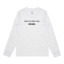 Load image into Gallery viewer, Breed Specific Dog Mum (thick cursive) Long Sleeve T-Shirt