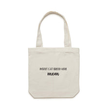 Load image into Gallery viewer, Breed Specific Cat Mom (thick cursive) Luxe Tote Bag