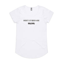 Load image into Gallery viewer, Breed Specific Cat Mom (thick cursive) Ladies T-Shirt