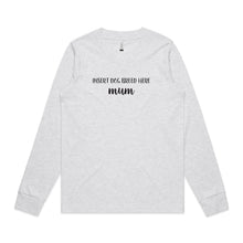 Load image into Gallery viewer, Breed Specific Dog Mum (thick cursive) Long Sleeve T-Shirt