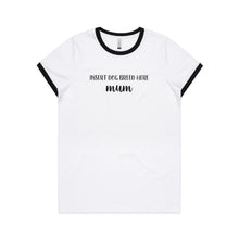 Load image into Gallery viewer, Beagle Mum Breed Illustration Ringer T-Shirt