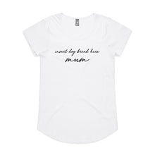 Load image into Gallery viewer, Bulldog Mum Breed Illustration Ladies T-Shirt