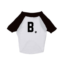 Load image into Gallery viewer, Personalised Letter Dog Raglan Tee