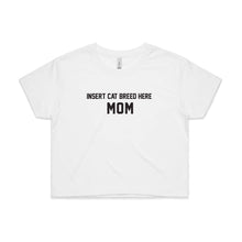 Load image into Gallery viewer, Breed Specific Cat Mom Crop T-Shirt