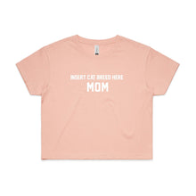 Load image into Gallery viewer, Breed Specific Cat Mom Crop T-Shirt