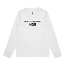 Load image into Gallery viewer, Breed Specific Cat Mom Long Sleeve T-Shirt