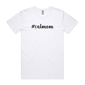 #catmom (thick cursive) Unisex T-Shirt