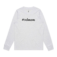 Load image into Gallery viewer, #catmom (thick cursive) Long Sleeve T-Shirt