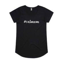 Load image into Gallery viewer, #catmom (thick cursive) Ladies T-Shirt