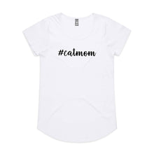 Load image into Gallery viewer, #catmom (thick cursive) Ladies T-Shirt