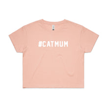 Load image into Gallery viewer, #CATMUM Crop T-Shirt