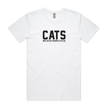 Load image into Gallery viewer, CATS BECAUSE PEOPLE SUCK T-Shirt (male)