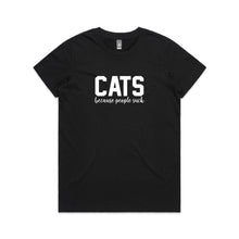 Load image into Gallery viewer, CATS Because People Suck Classic T-Shirt