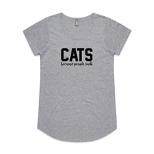Load image into Gallery viewer, CATS Because People Suck Ladies T-Shirt