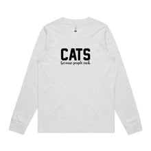 Load image into Gallery viewer, CATS Because People Suck Long Sleeve T-Shirt