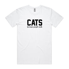 Load image into Gallery viewer, CATS Because People Suck Unisex T-Shirt