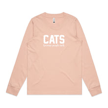 Load image into Gallery viewer, CATS Because People Suck Long Sleeve T-Shirt