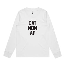 Load image into Gallery viewer, CAT MOM AF Long Sleeve T-Shirt