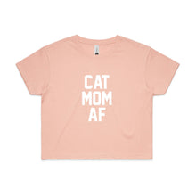 Load image into Gallery viewer, CAT MOM AF Crop T-Shirt