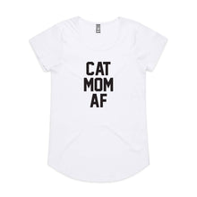 Load image into Gallery viewer, CAT MOM AF Ladies T-Shirt