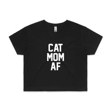 Load image into Gallery viewer, CAT MOM AF Crop T-Shirt