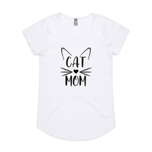 Load image into Gallery viewer, CAT MOM (WHISKERS+EARS) Ladies T-Shirt