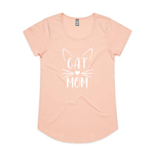 Load image into Gallery viewer, CAT MOM (WHISKERS+EARS) Ladies T-Shirt