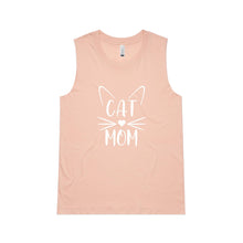 Load image into Gallery viewer, CAT MOM (WHISKERS+EARS) Ladies Tank