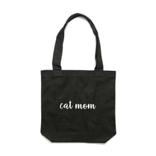 Load image into Gallery viewer, CAT MOM (thick cursive) Luxe Tote Bag