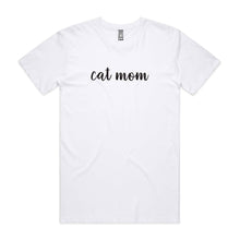 Load image into Gallery viewer, CAT MOM (thick cursive) Unisex T-Shirt