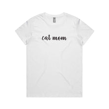 Load image into Gallery viewer, CAT MOM (thick cursive) Classic T-Shirt