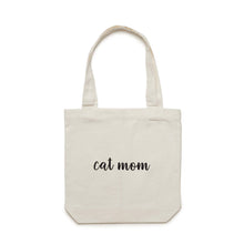 Load image into Gallery viewer, CAT MOM (thick cursive) Luxe Tote Bag