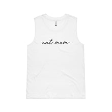 Load image into Gallery viewer, CAT MOM (thin cursive) Ladies Tank