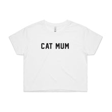 Load image into Gallery viewer, CAT MUM Crop T-Shirt