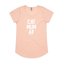 Load image into Gallery viewer, CAT MUM AF Ladies T-Shirt