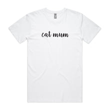 Load image into Gallery viewer, CAT MUM (thick cursive) Unisex T-Shirt