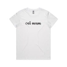 Load image into Gallery viewer, CAT MUM (thick cursive) Classic T-Shirt